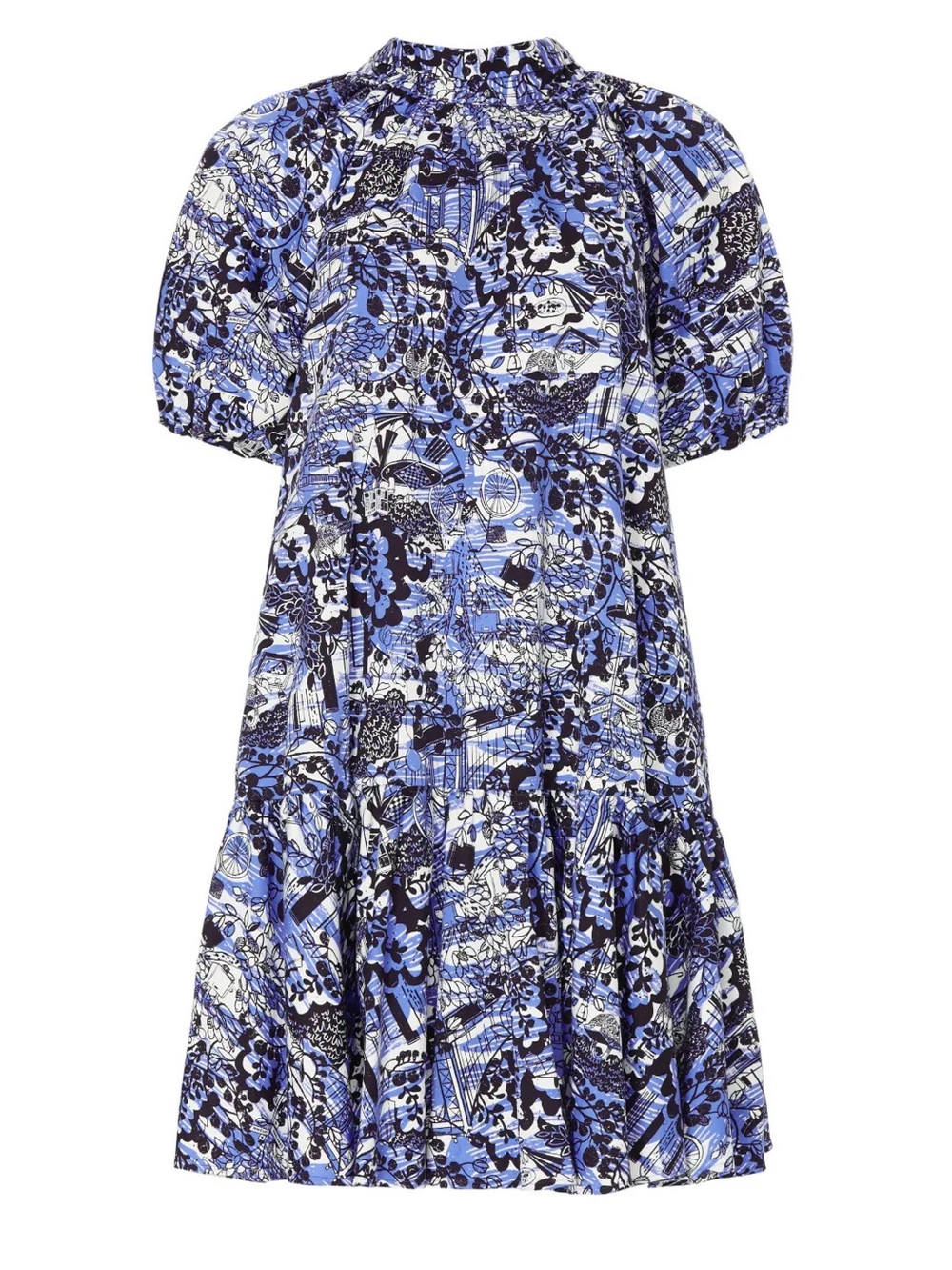 kate spade scenic stroll tie-neck dress size L NWOT